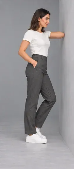 Fashion pose: Wall elbow lean