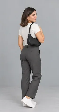 Fashion pose: Bag over shoulder