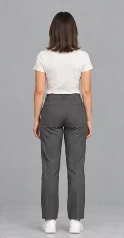 Fashion pose: Rear eye-level camera