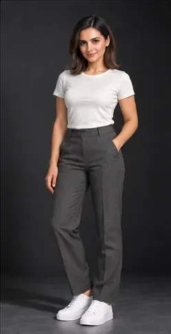 Fashion pose: Low-key studio
