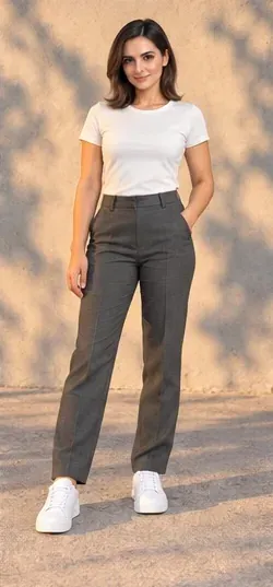 Fashion pose: Golden-hour sunlight