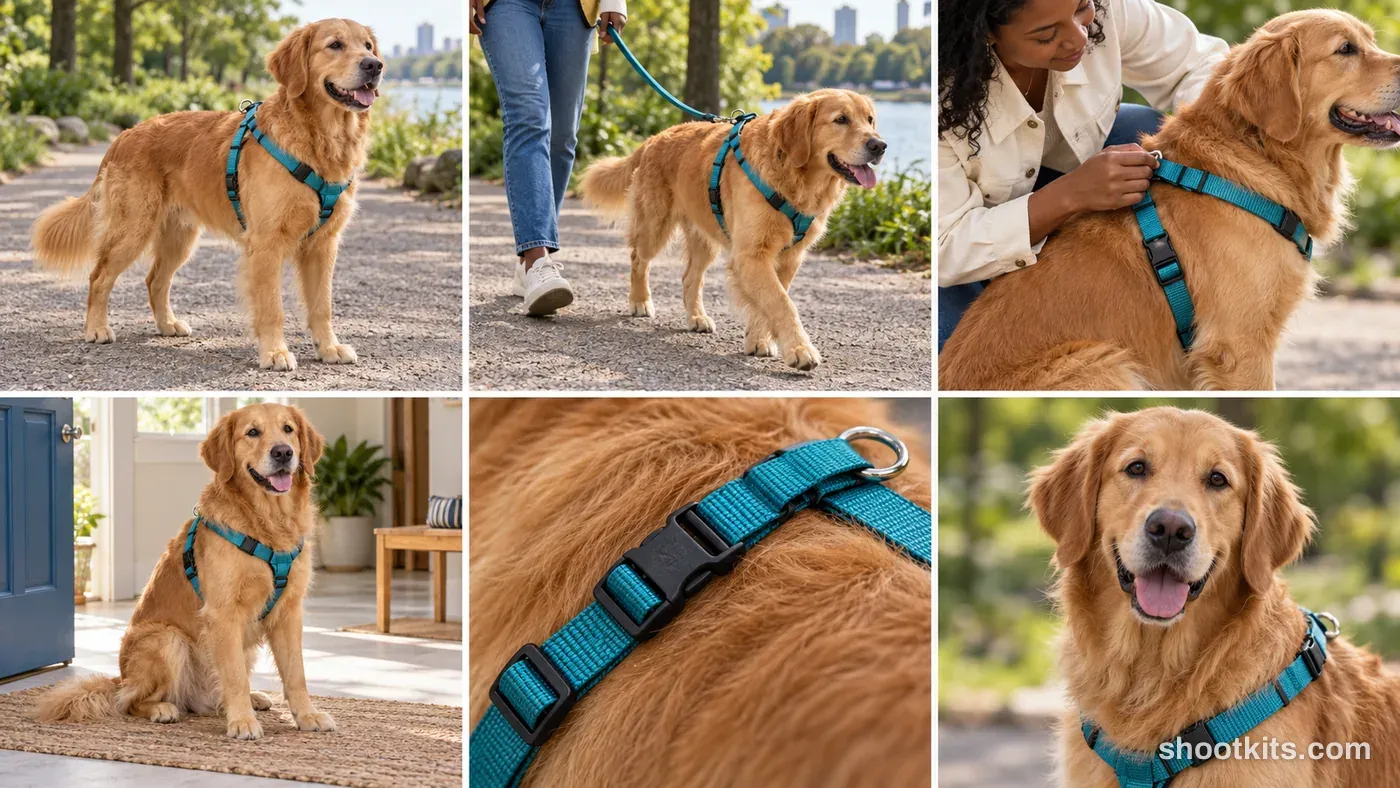 6-panel pet product lifestyle campaign made with ChatGPT