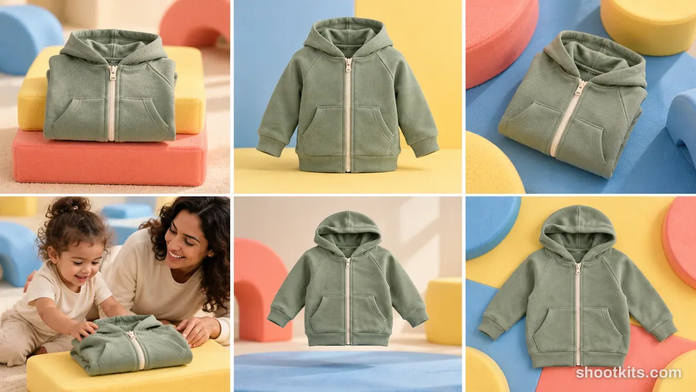 6-panel kids product bold creative campaign made with ChatGPT