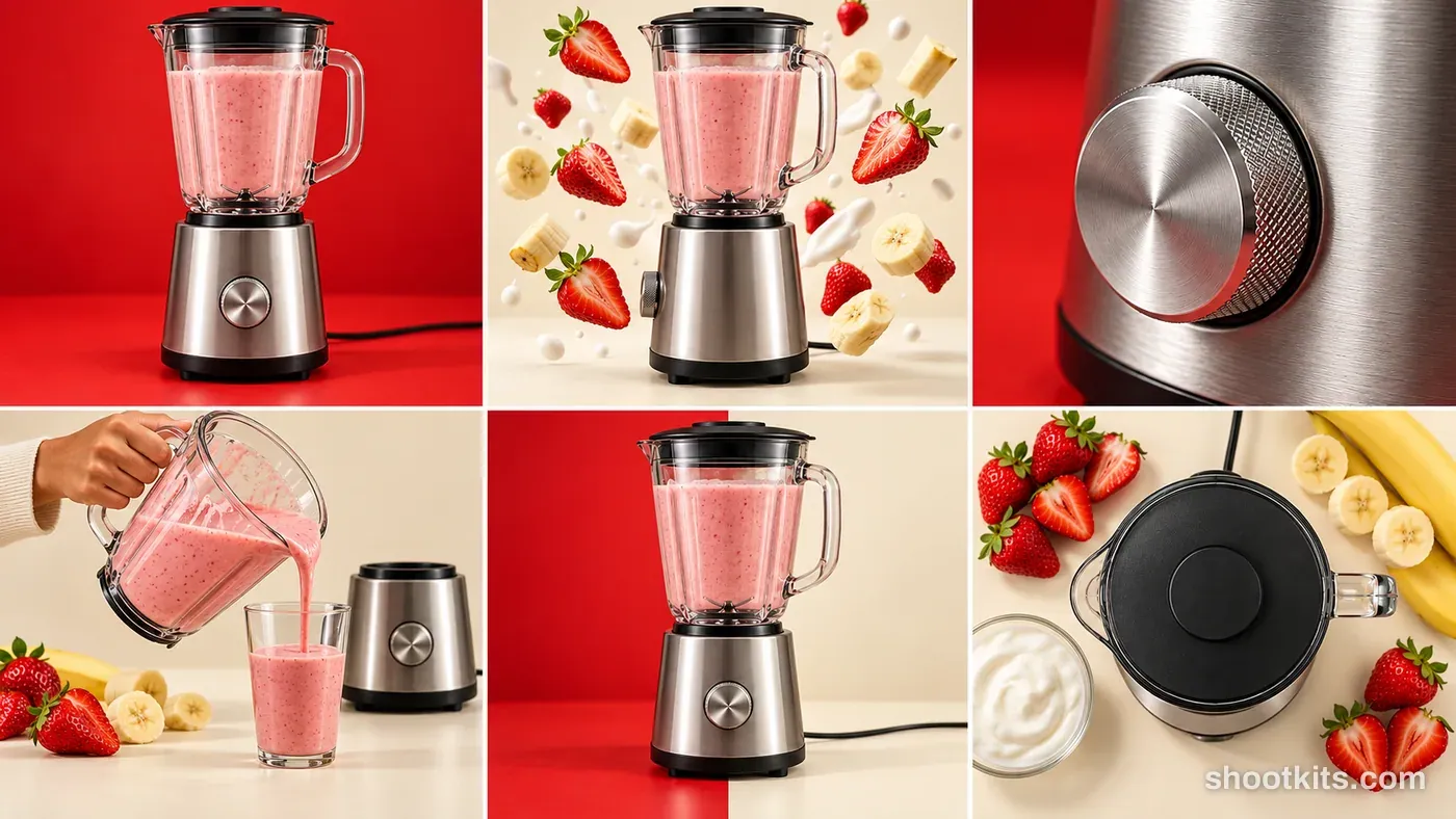 6-panel kitchen appliance bold creative campaign made with ChatGPT